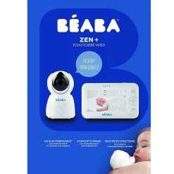 Babyphones*Béaba Ecoute bébé vidéo Zen + de