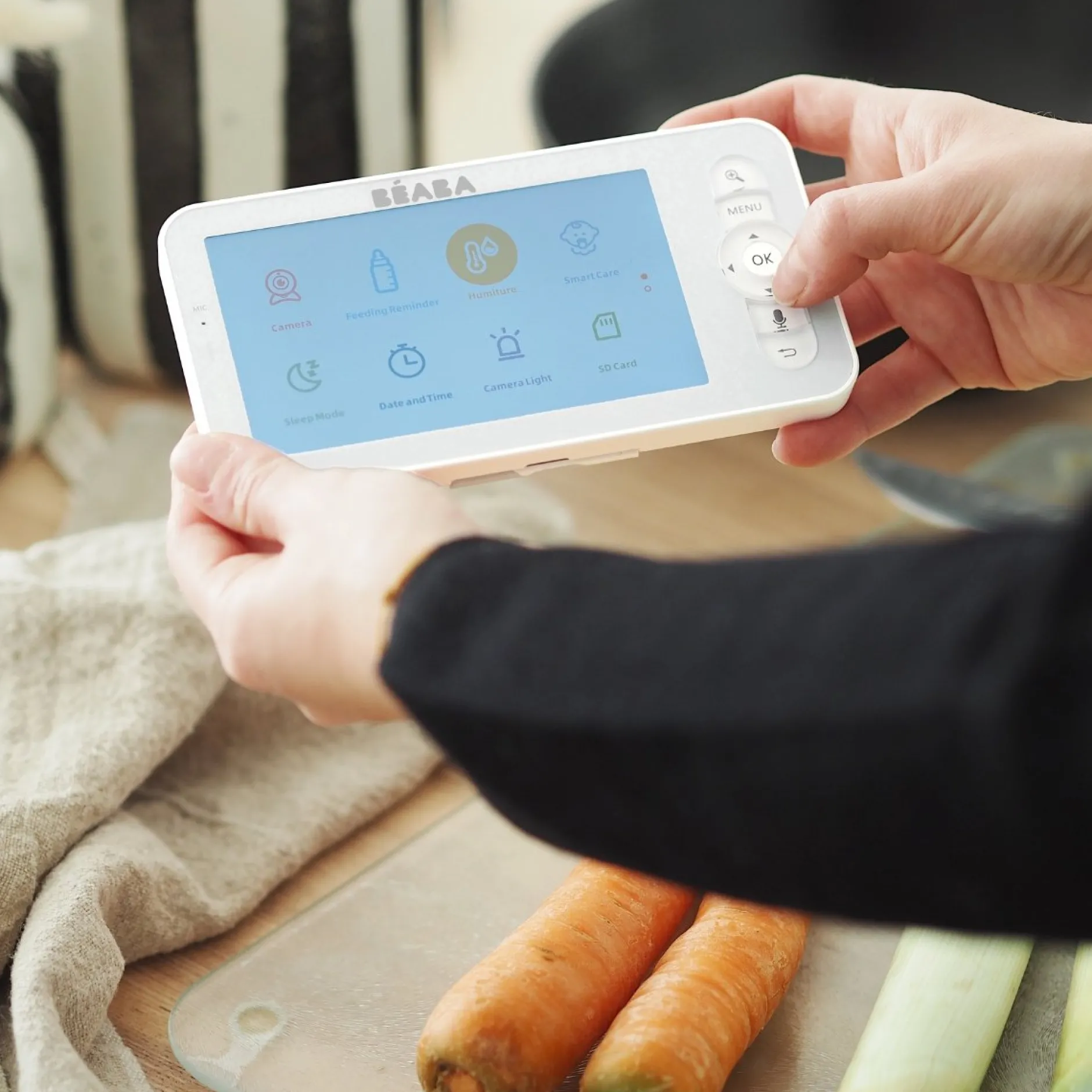 Babyphones*Béaba Ecoute bébé vidéo Zen Premium de