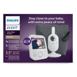 Babyphones*Philips AVENT Ecoute-bébé video 3,5 pouces SCD892/26 de