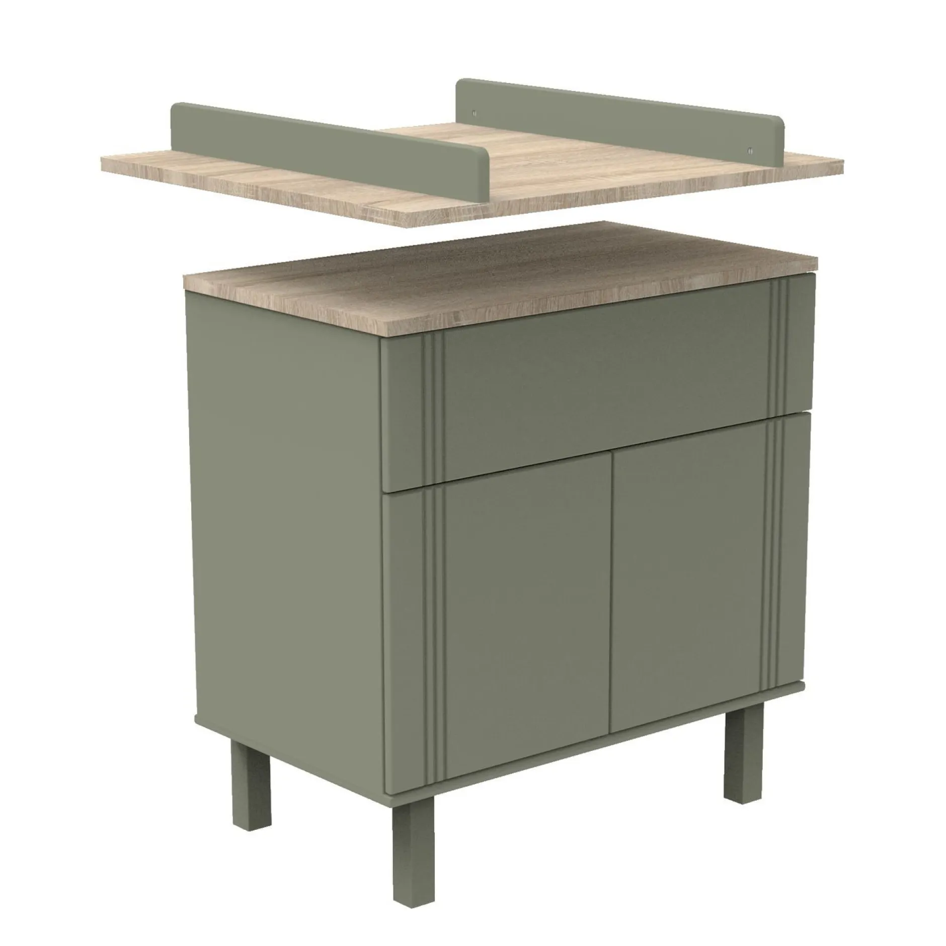 Plans À Langer|Plans*Sauthon Baby's Sweet Home Eléonore Dispositif à langer de Kaki