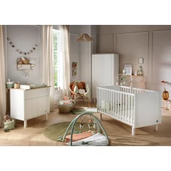 Lits 70X140 Évolutifs*Sauthon Baby's Sweet Home Eléonore Lit évolutif 70 x 140 cm de Blanc