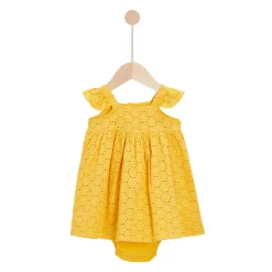 Robes, Jupes*P'tit bisou Ensemble Robe + Bloomer de Jaune soleil