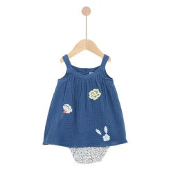 Robes, Jupes*Marèse Ensemble Robe + Bloomer de Bleu Garigue