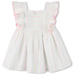 Robes, Jupes*Billieblush Ensemble Robe + Bloomer en coton de Blanc