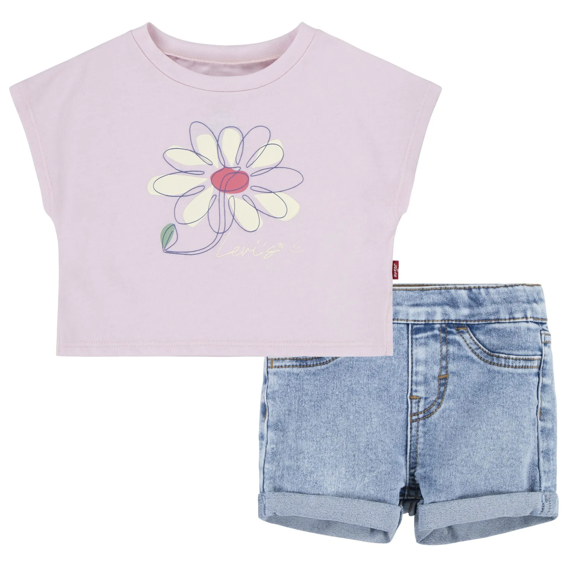 Pantalons, Shorts, Leggings|T-Shirts, Blouses, Chemises*Levi's Kids Ensemble Tee-shirt + Short de