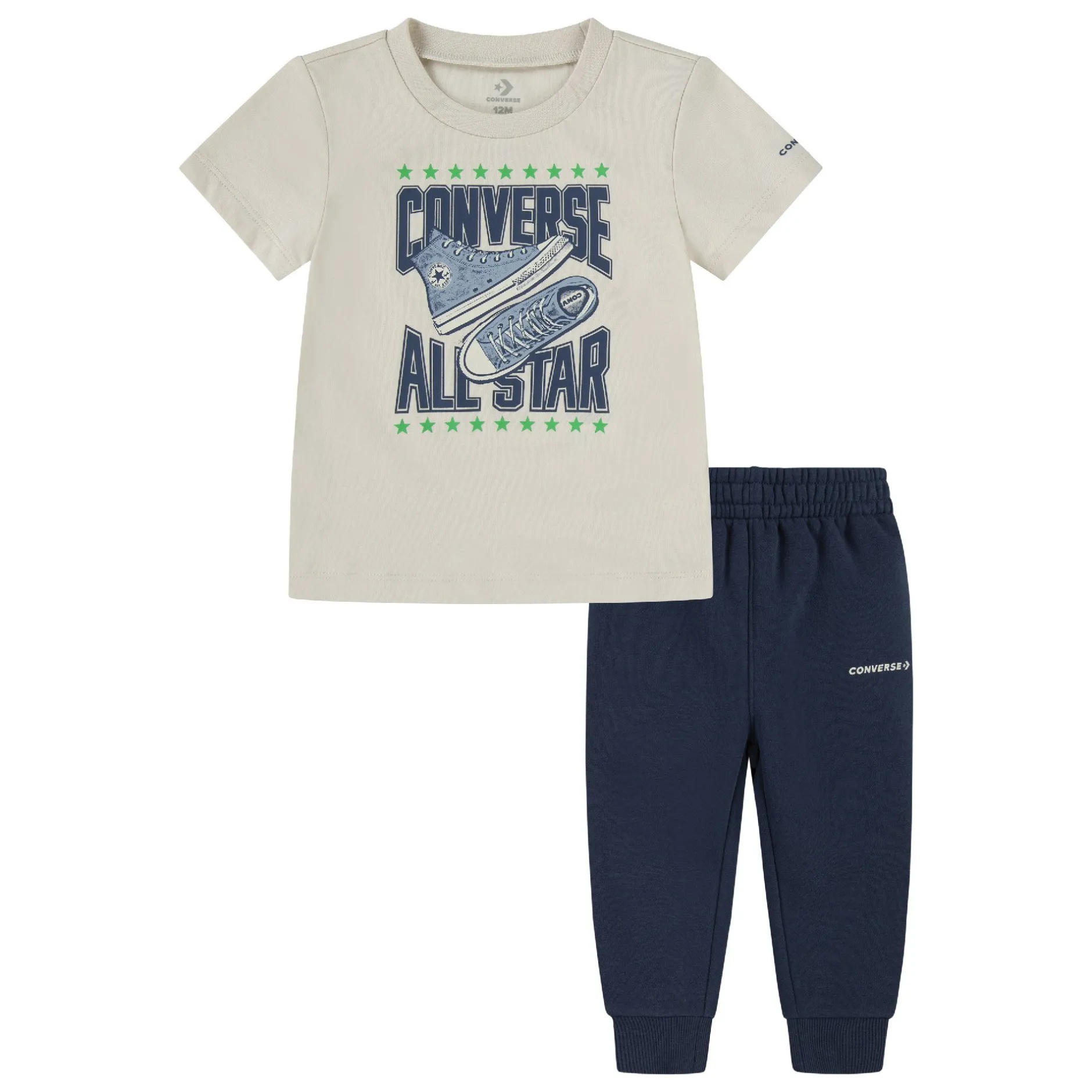 T-Shirts, Polos, Chemises|T-Shirts, Blouses, Chemises*Converse Ensemble t-shirt + jogging de Navy