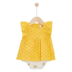 T-Shirts, Blouses, Chemises*P'tit bisou Ensemble Tunique + Bloomer de Jaune soleil