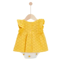 T-Shirts, Blouses, Chemises*P'tit bisou Ensemble Tunique + Bloomer de Jaune soleil