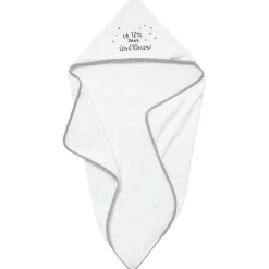 Sorties De Bain*Little Band Etoiles Filantes Cape de Bain de Blanc
