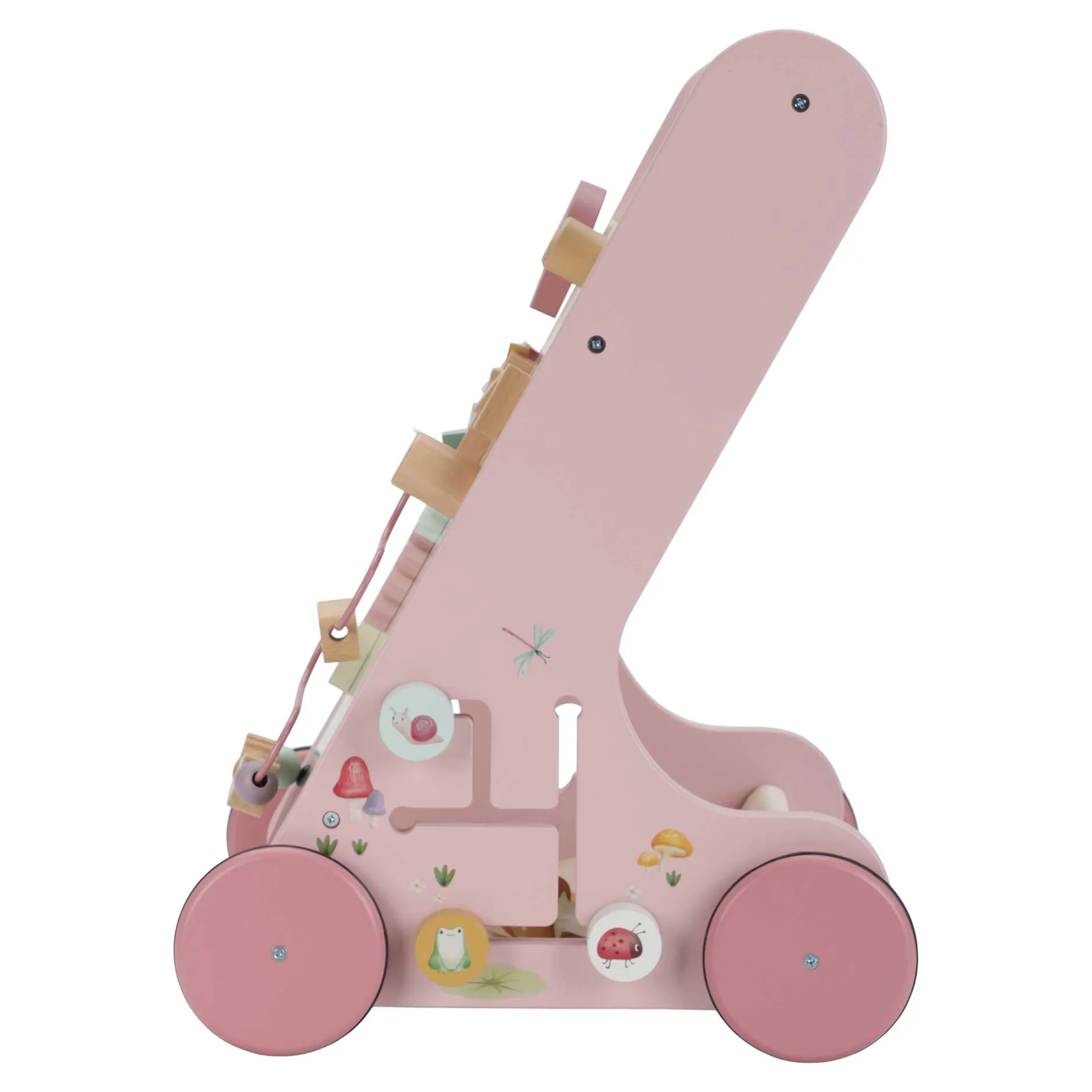 Porteurs|Jouets En Bois*Little Dutch Fairy Garden Chariot de marche de Rose