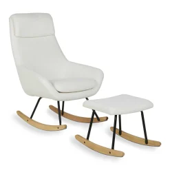 Fauteuils*Quax Fauteuil à bascule de Nordic Sheep Cream