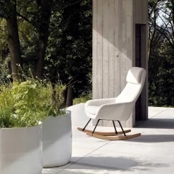 Fauteuils*Quax Fauteuil à bascule de Nordic Sheep Cream