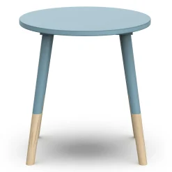Autres Mobiliers*CBA Meubles Firmiana Tabouret de Bleu Orage / Bois Naturel