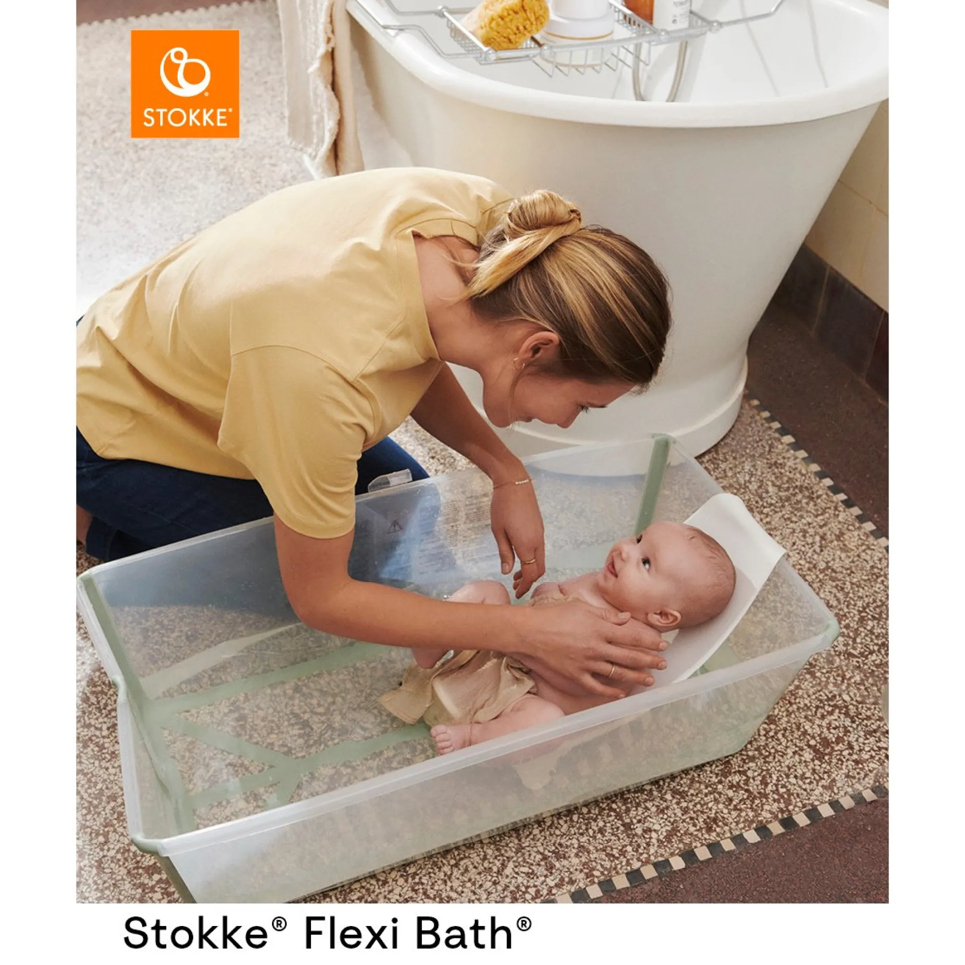 Accessoires De Bain|Baignoires*Stokke® Flexi Bath® XL + Transat de bain de Beige Sable