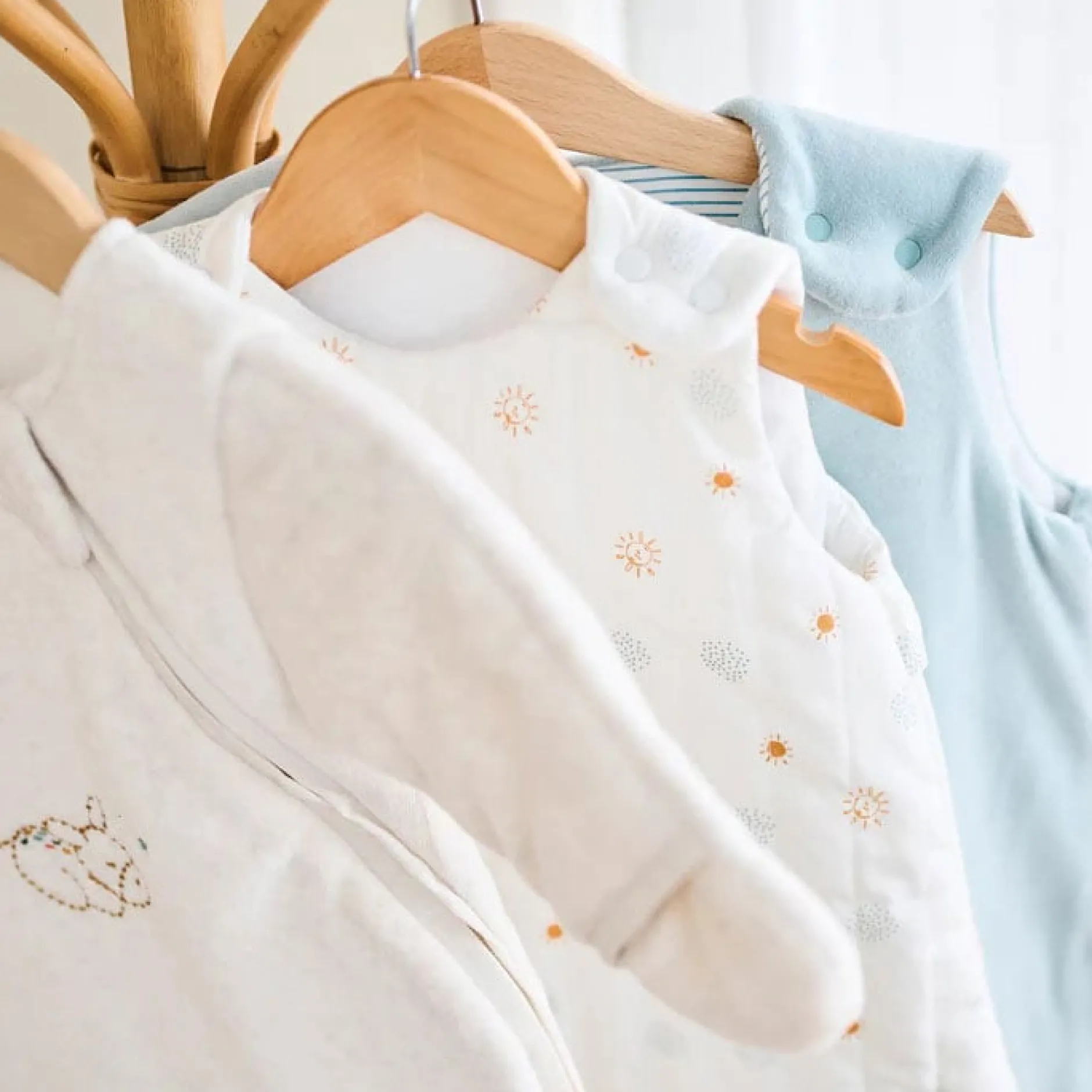 Gigoteuses & Nids D'Ange*Nattou Félix et Léo Gigoteuse 70 cm de Blanc