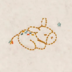 Gigoteuses & Nids D'Ange*Nattou Félix et Léo Gigoteuse Popeline + Mouffles 60 cm 0 - 3 mois de Beige