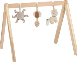 Arches*Nattou Flo, Ernest & Oli Arche en bois avec jouets de Flo Beige