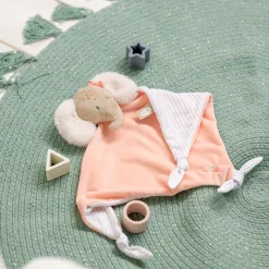 Doudous*Nattou Flo, Ernest & Oli Maxi Doudou de Éléphant Oli Rose