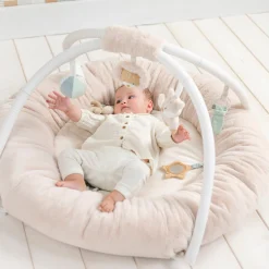 Tapis D'Éveil*Nattou Flo, Ernest & Oli Tapis pouf d'éveil avec arches de Beige