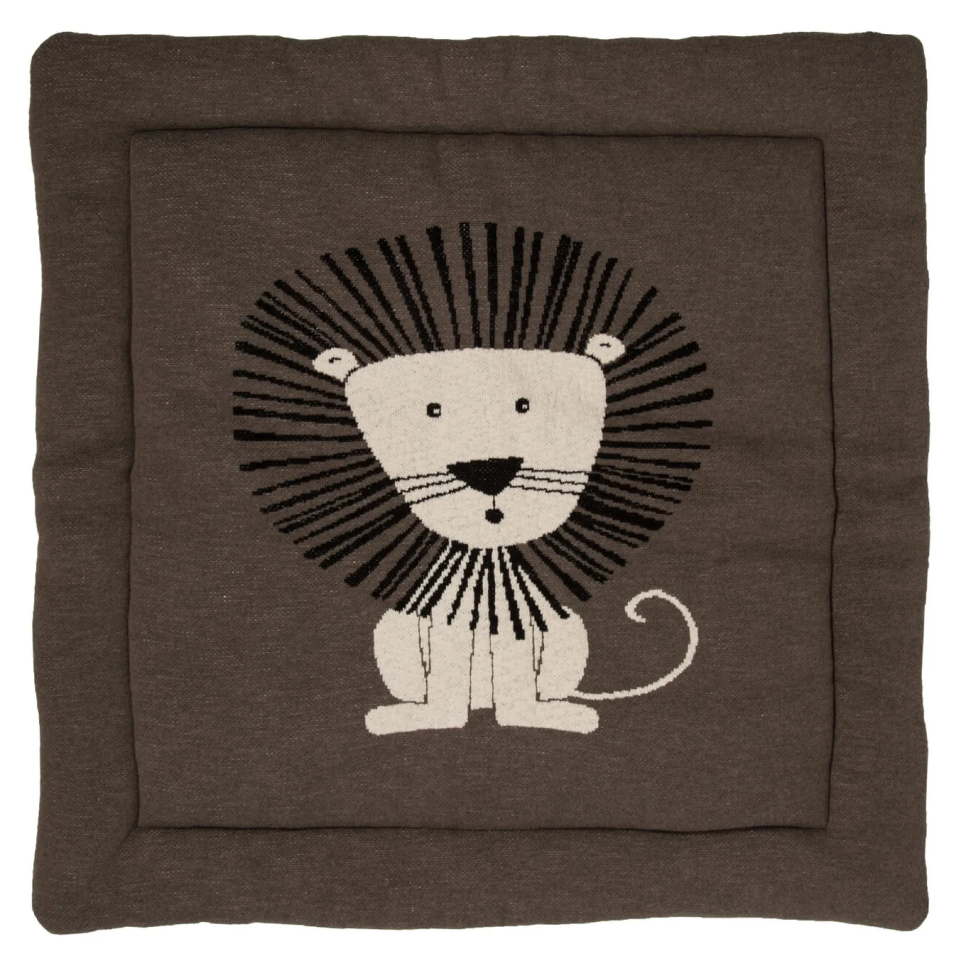 Tapis D'Éveil*Quax Fond de parc tricot Umi 100 x 100 cm de Lion