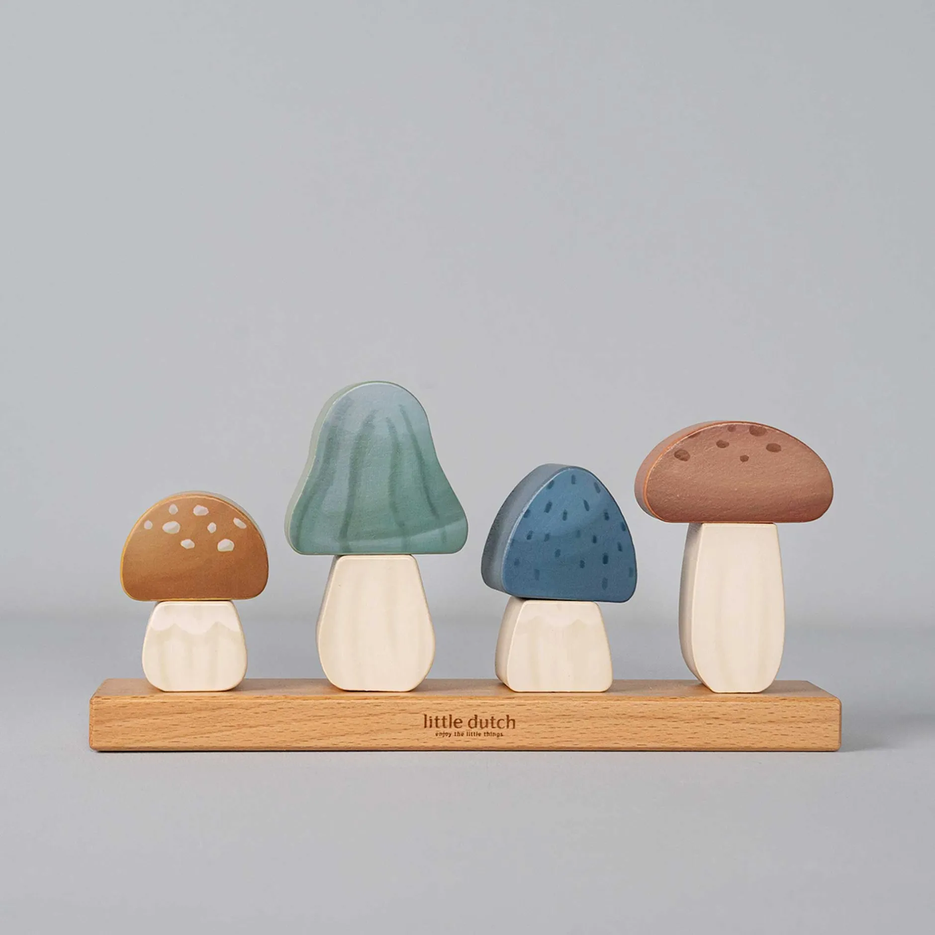 Jouets En Bois|Jeux De Formes*Little Dutch Forest Friends Champignons à empiler en bois de