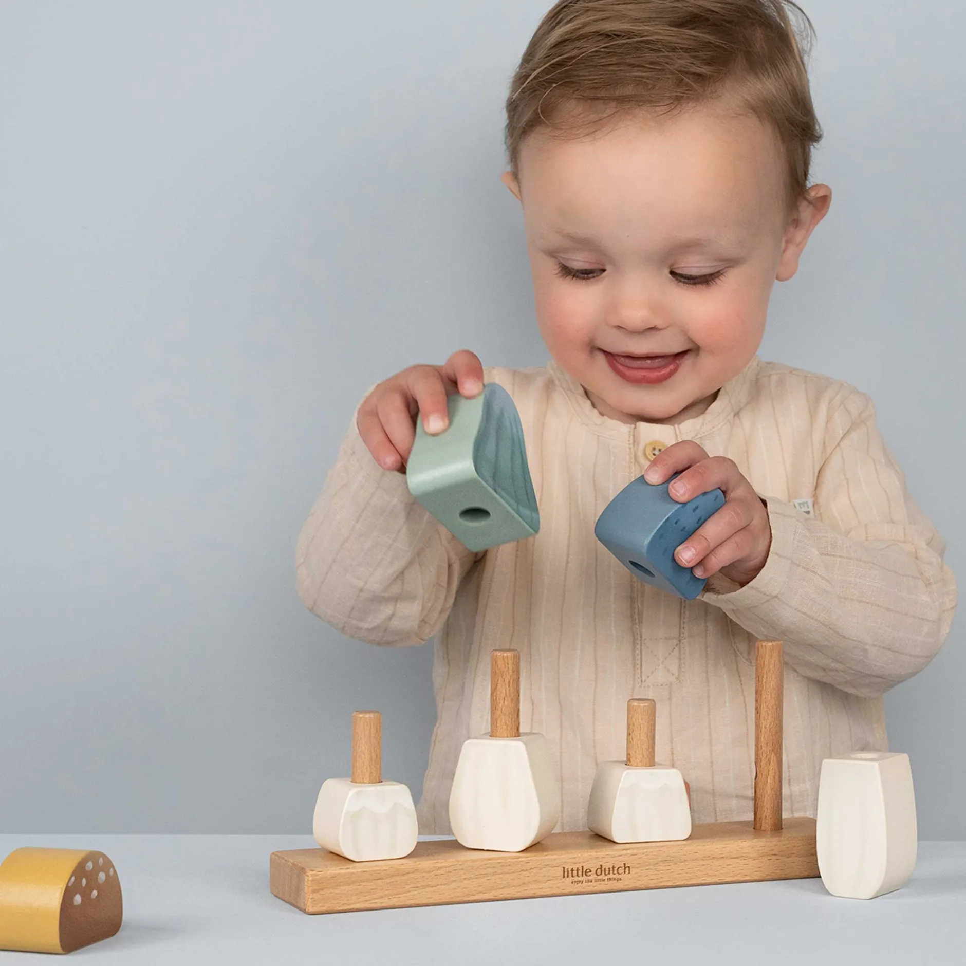 Jouets En Bois|Jeux De Formes*Little Dutch Forest Friends Champignons à empiler en bois de