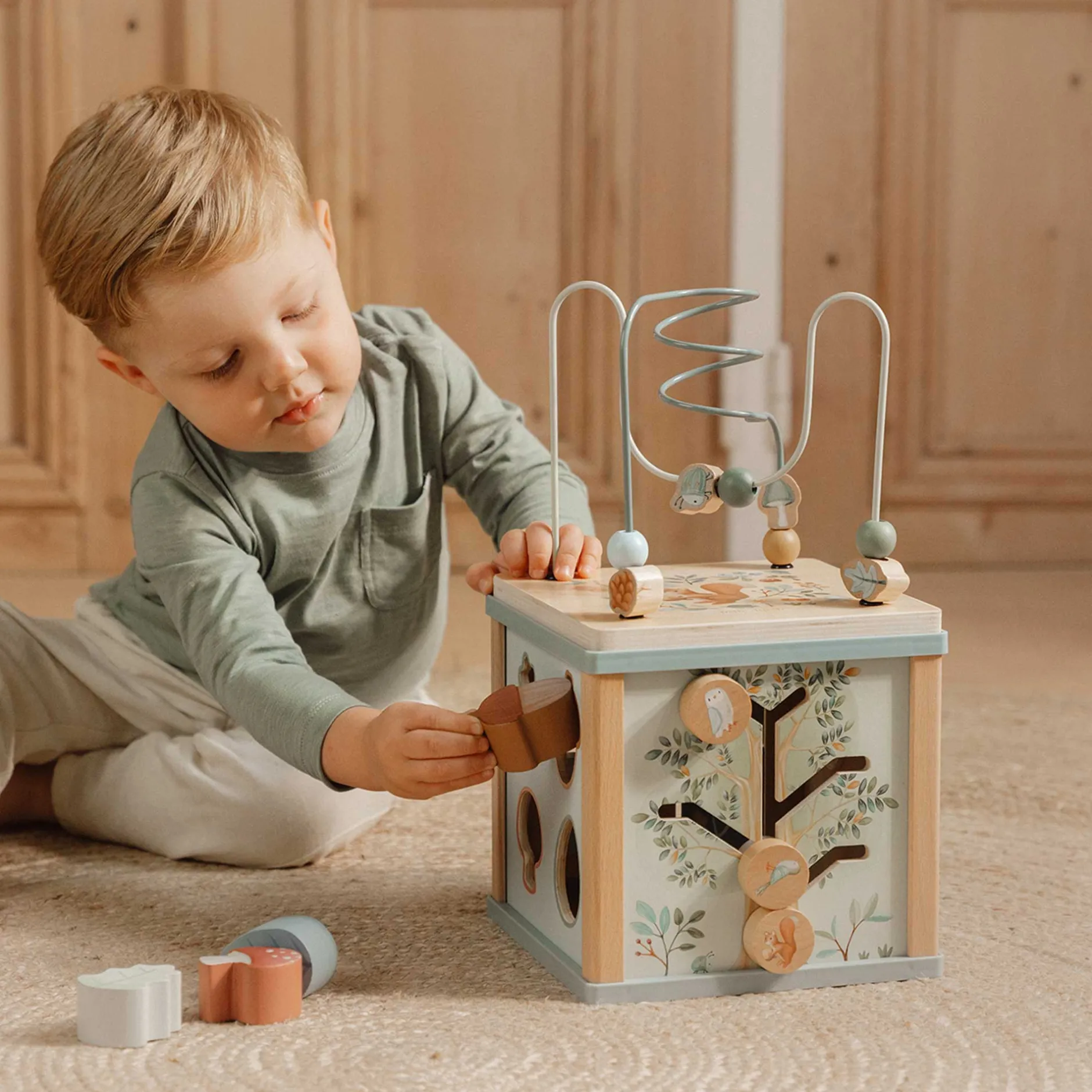 Jouets En Bois|Jouets D'Activités*Little Dutch Forest Friends Cube d'activités en bois de