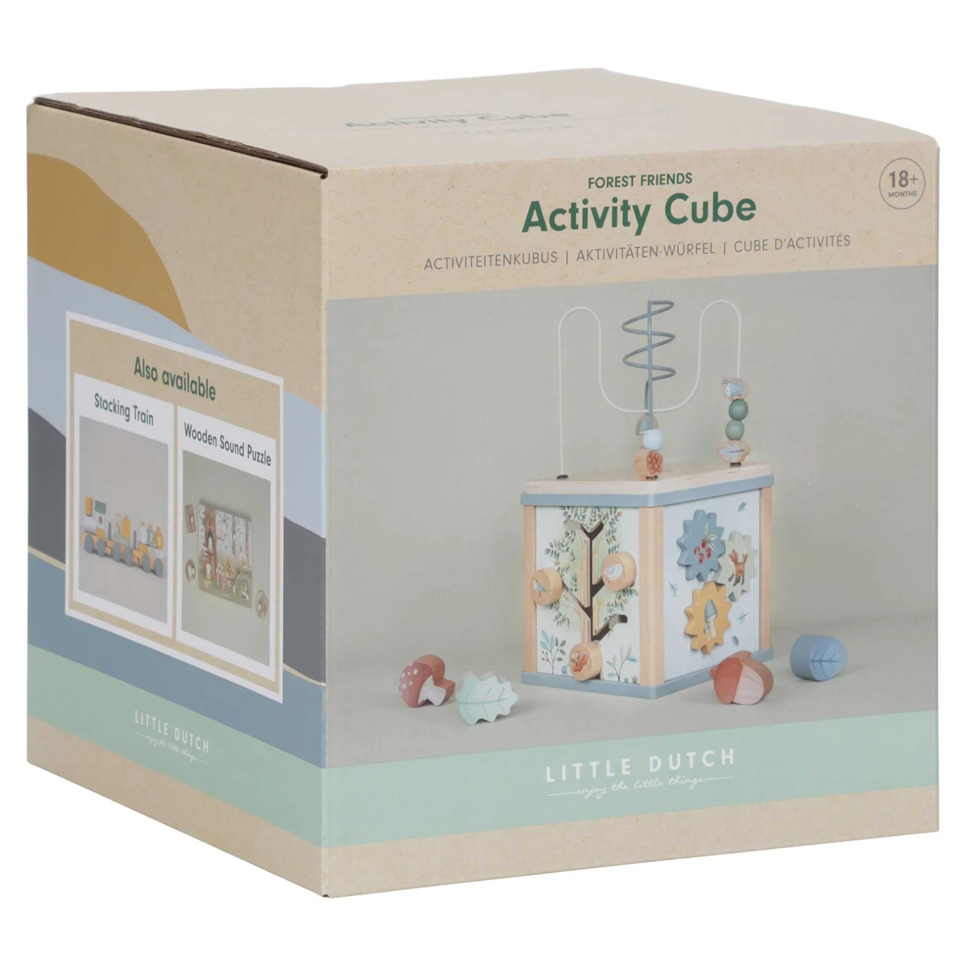 Jouets En Bois|Jouets D'Activités*Little Dutch Forest Friends Cube d'activités en bois de