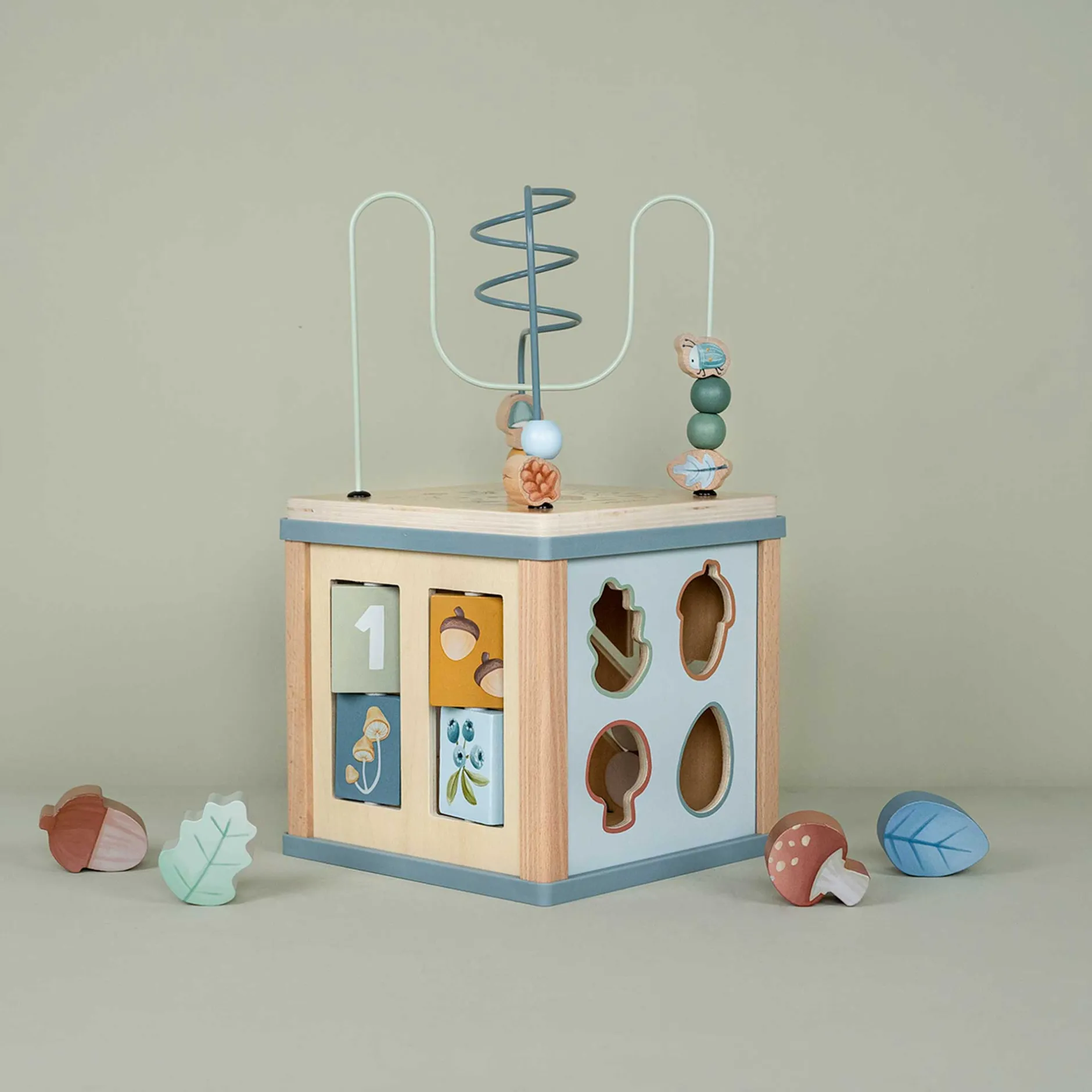 Jouets En Bois|Jouets D'Activités*Little Dutch Forest Friends Cube d'activités en bois de