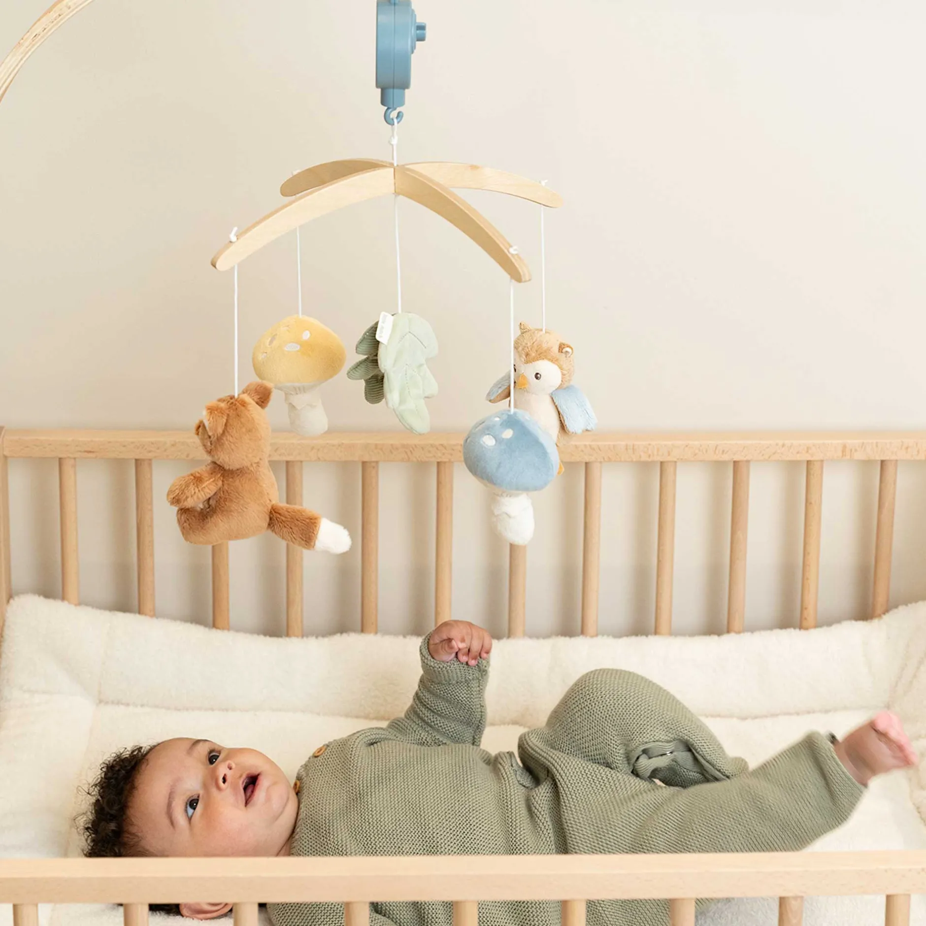 Mobiles*Little Dutch Forest Friends Mobile musicale en bois de