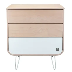 Commodes*Sauthon Original Galopin Commode pied fil de Blanc