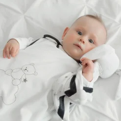 Gigoteuses & Nids D'Ange*Trois Kilos Sept Gigoteuse 90cm Martin et ses copains 6-18 mois de Blanc