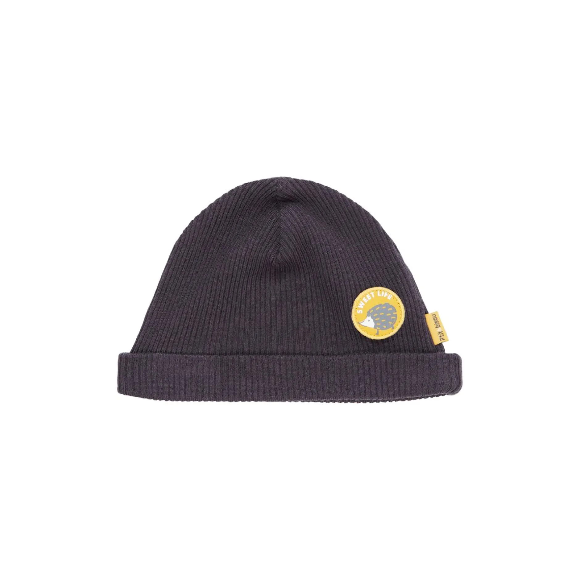 Chapeaux, Bonnets, Écharpes*P'tit bisou Golden Winter Bonnet en maille côtelée de Grey Ecorce