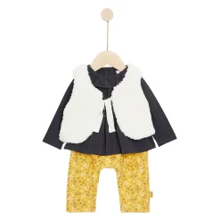 Vestes, Manteaux, Pilotes|Pantalons, Shorts, Leggings*P'tit bisou Golden Winter Ensemble 3 pièces de Print Clairière