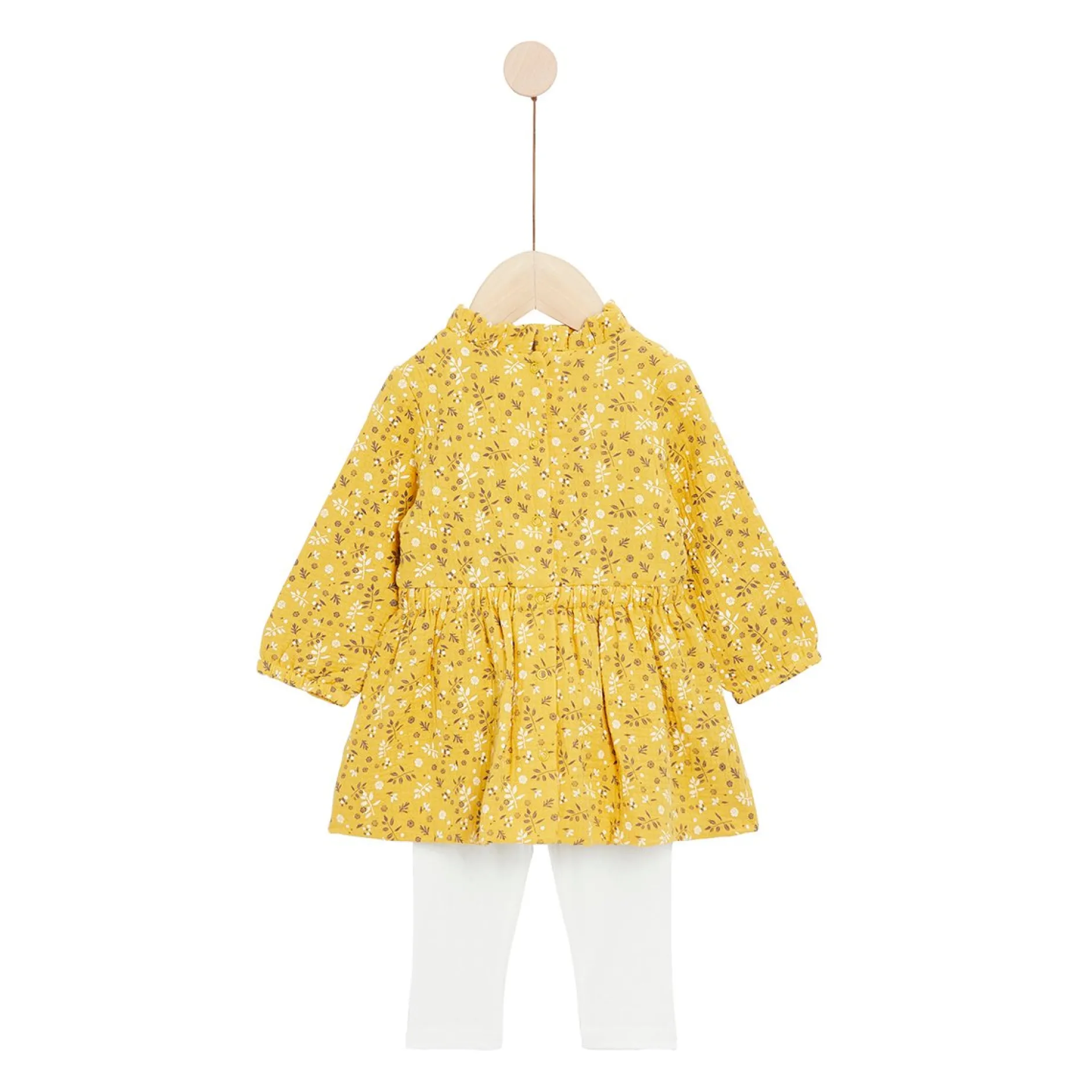 Pantalons, Shorts, Leggings|Robes, Jupes*P'tit bisou Golden Winter Ensemble 2 pièces de Print Clairière