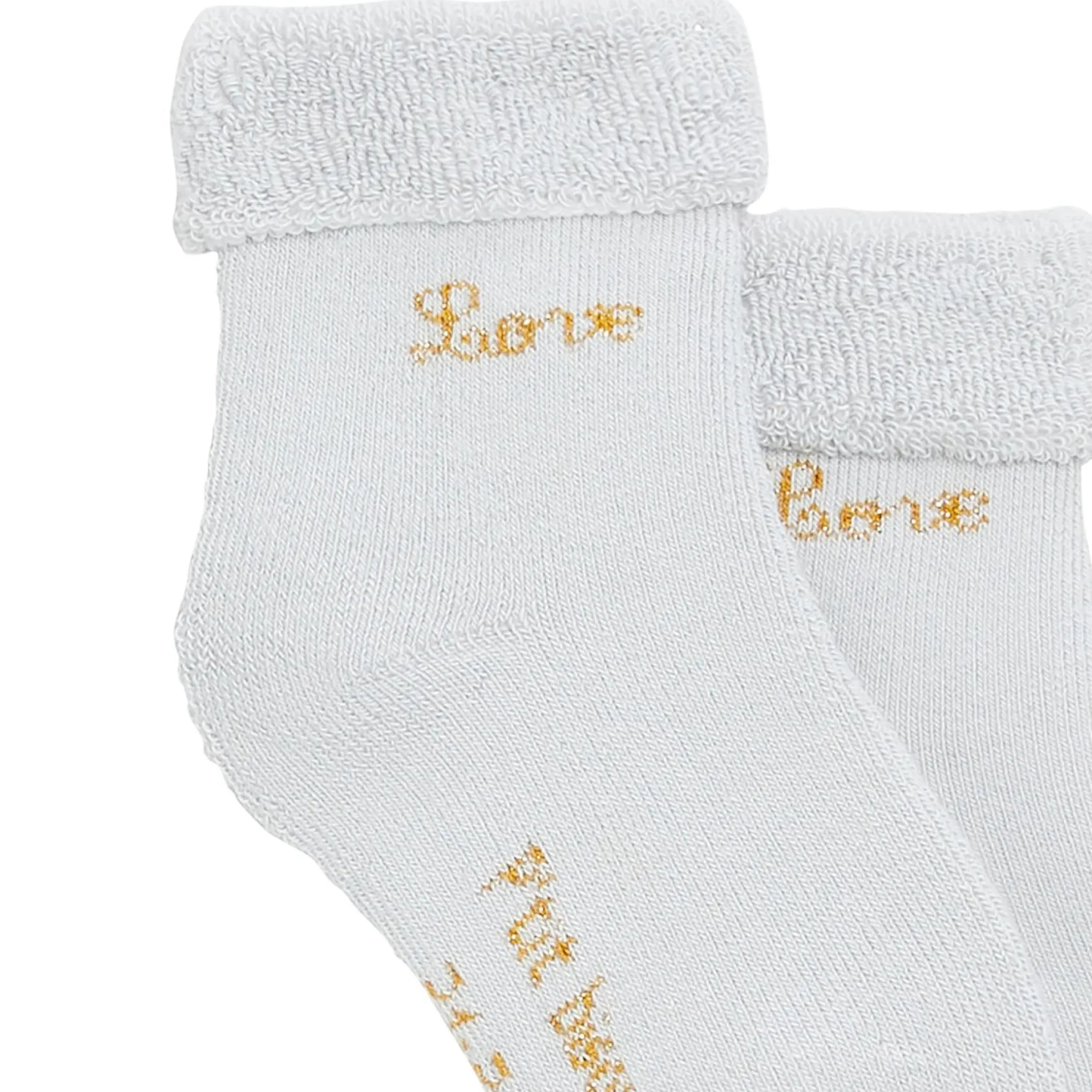 Chaussettes, Collants, Chaussons*P'tit bisou Golden Winter Lot de 2 chaussettes de Love Place