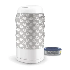 Poubelles*Angelcare Habillage pour poubelle Dress Up de Elephants Gris