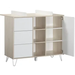 Plans À Langer|Plans*Sauthon Baby's Sweet Home Happy dispositif à langer de Acacia clair/Blanc