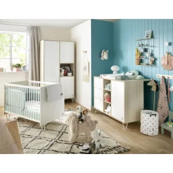 Plans À Langer|Plans*Sauthon Baby's Sweet Home Happy dispositif à langer de Acacia clair/Blanc