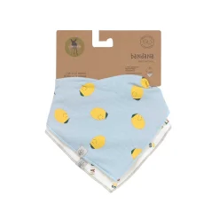 Bavoirs*Lässig Happy Fruits Lot de 2 bandanas col bénitier de Citron