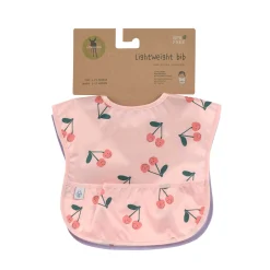 Bavoirs*Lässig Happy Fruits Lot de 2 bavoirs avec poche 6-24 mois de Cerise