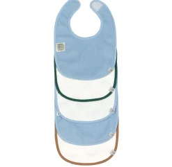 Bavoirs*Lässig Happy Rascals Lot de 5 Bavoirs impérméables de Smile Blue