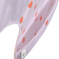 Bavoirs*Lässig Happy Rascals Lot de 2 Bavoirs manches longes avec poche de Cœur lavande