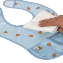 Bavoirs*Lässig Happy Rascals Lot de 2 Bavoirs avec poche de Smile Bleu