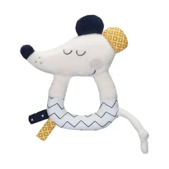 Hochets*Sauthon Baby's Sweet Home Hello Hochet de Blanc / Marine