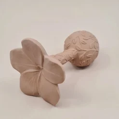 Hochets|Anneaux De Dentition*Natruba Hochet & Anneau de dentition Plumeria de Rose