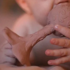 Hochets|Anneaux De Dentition*Natruba Hochet & Anneau de dentition Plumeria de Rose