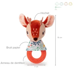 Hochets|Anneaux De Dentition*Lilliputiens Hochet de dentition de Stella le faon