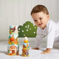 Jouets En Bois|Jeux De Formes*Janod Jouet à empiler - Ma Première Pyramide Poule de