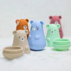 Jouets De Bain*Nattou Jouet de bain Silicone de Caramel/Bleu/Menthe